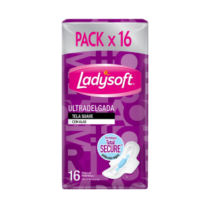 Toalla Ladysoft Morada 16u Cx12