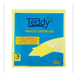 Paño Espongi Teddy x 3u Bol Cx120