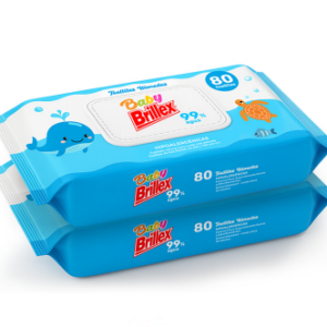 Toalla Hum Brillex Agua 99% Pack 80u Cx6
