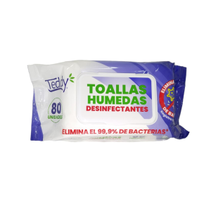 Toalla Desinf Teddy 80u Cx24
