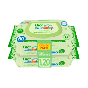 Toalla Emubaby Bio Pack 60u Cx12