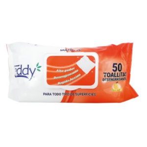 Toalla Desengrasante Teddy 50u Cx12